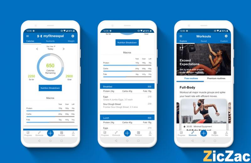 app tập gym phổ biến