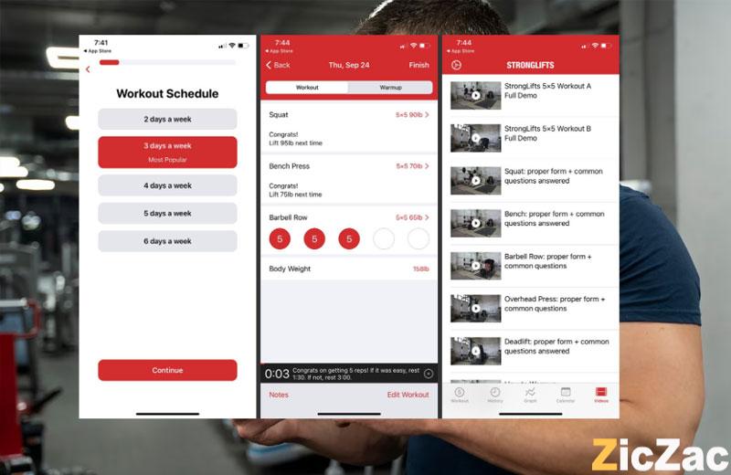 app tập gym cho nam
