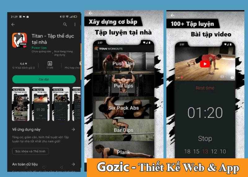 các app tập gym miễn phí tại việt nam