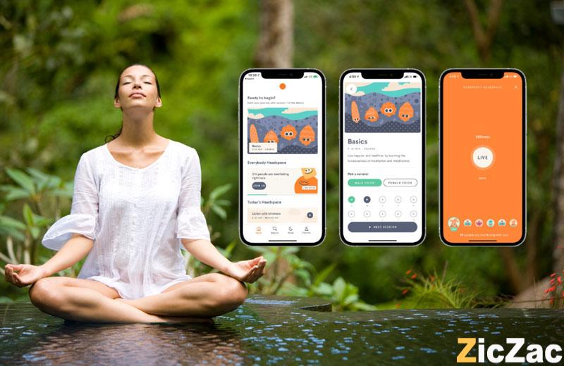 ứng dụng tập gym thiền