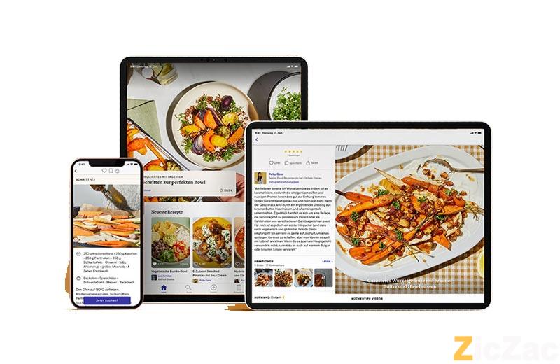 app lên thực đơn mỗi ngày