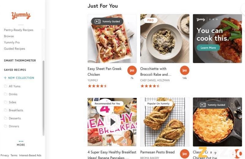 app lên thực đơn mỗi ngày