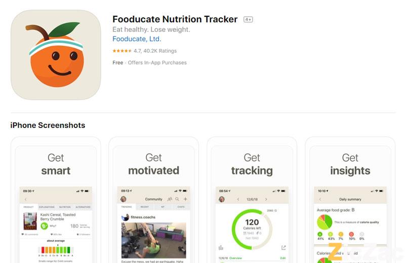app thực đơn giảm cân