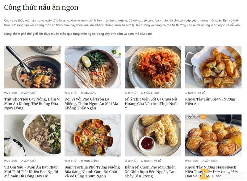 dạy nấu ăn ngon 