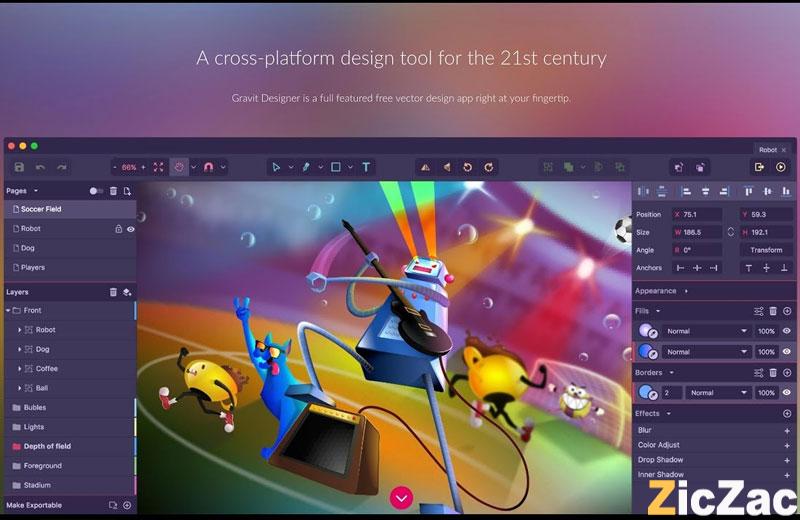 ứng dụng thiết kế đồ họa miễn phí