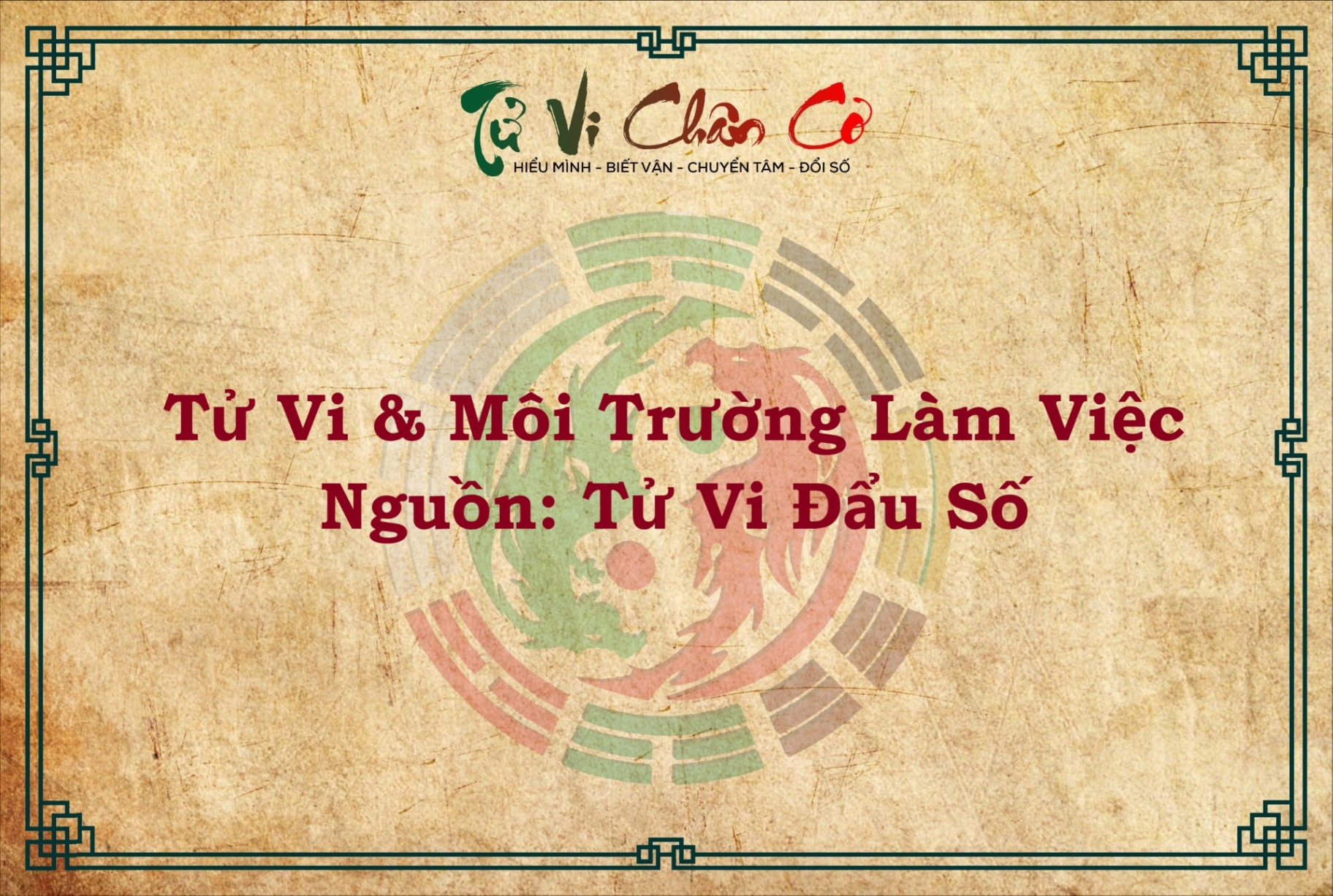 TỬ VI VÀ MÔI TRƯỜNG LÀM VIỆC
