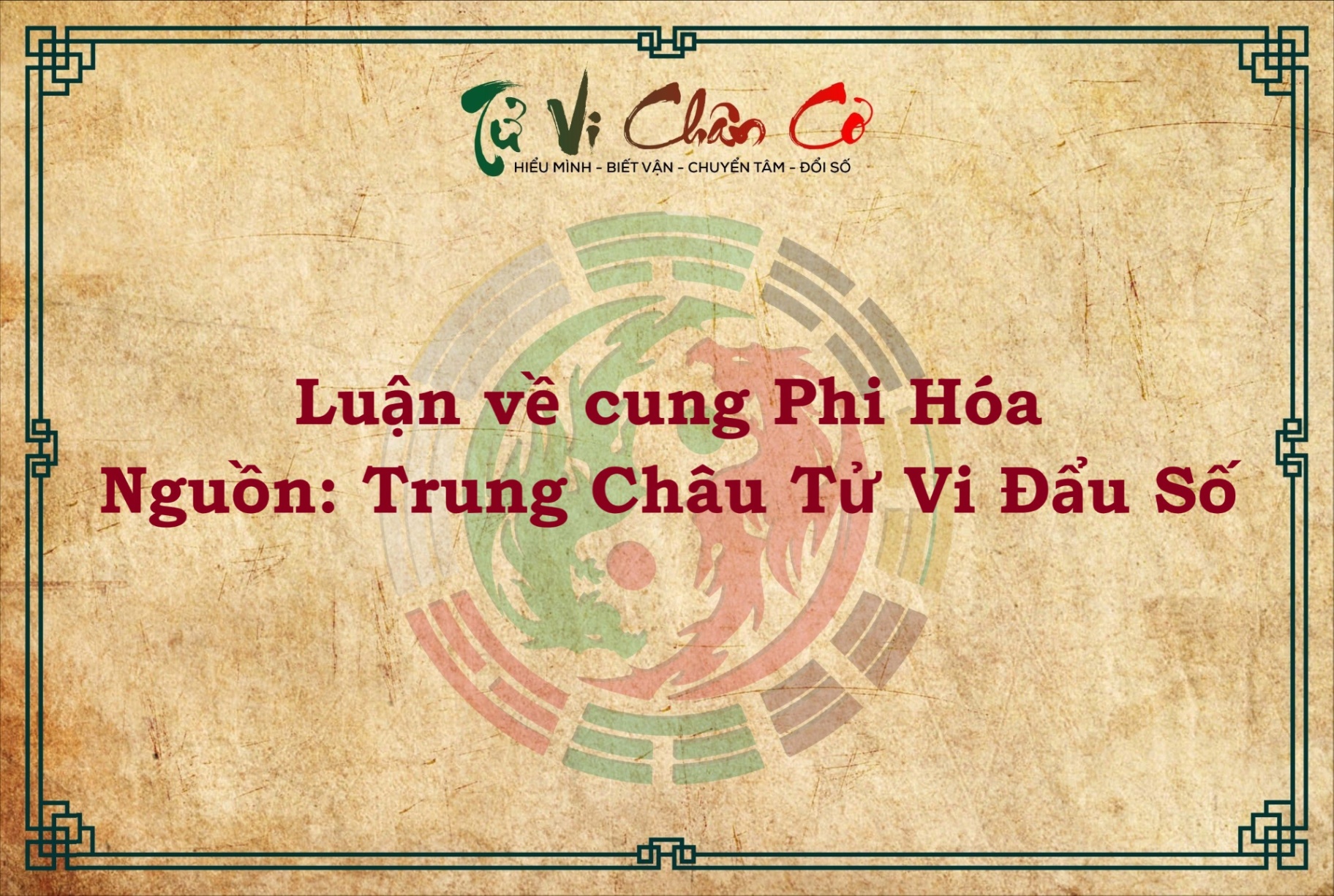LUẬN VỀ CUNG PHI HÓA