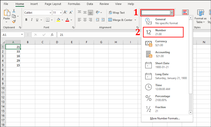 Nhập và định dạng dữ liệu trong Excel