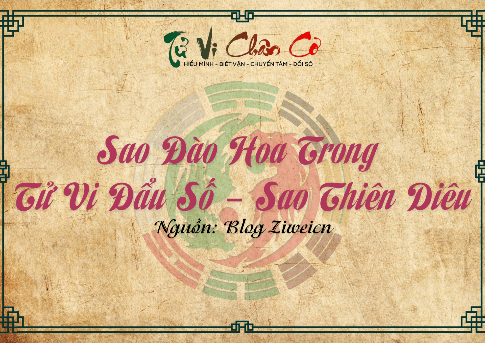 Sao Đào Hoa Trong Tử Vi Đẩu Số – Sao Thiên Diêu
