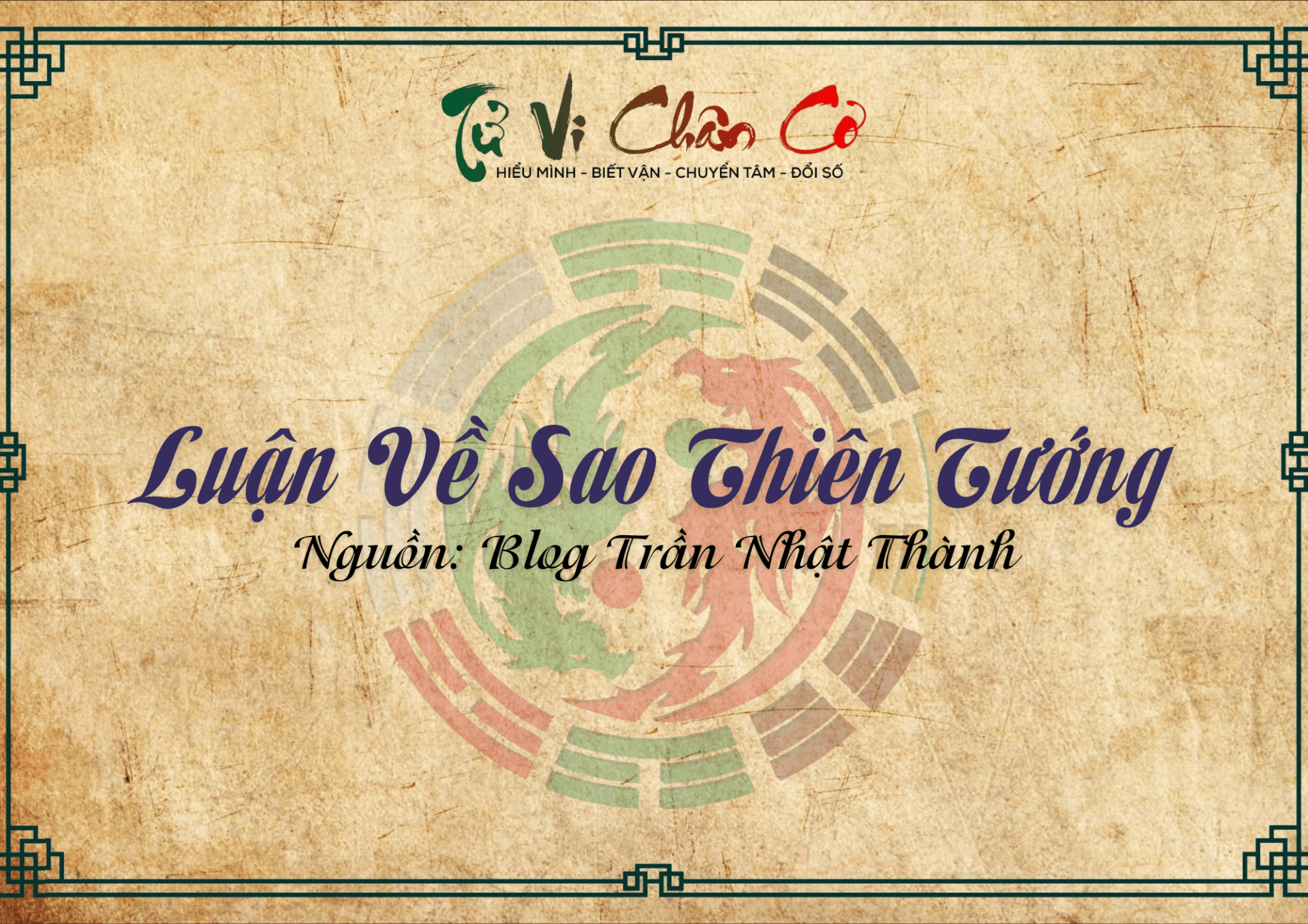 Luận Về Sao Thiên Tướng