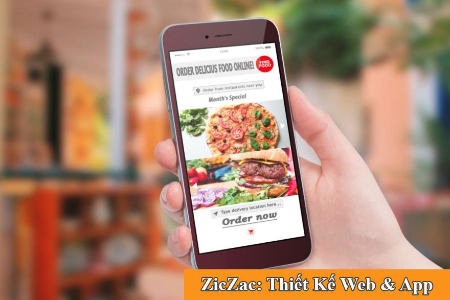 Thiết kế App nhà hàng giúp bạn dễ dàng tiếp cận thực khách tiềm năng