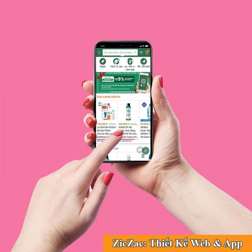 Xu hướng thiết kế app mỹ phẩm