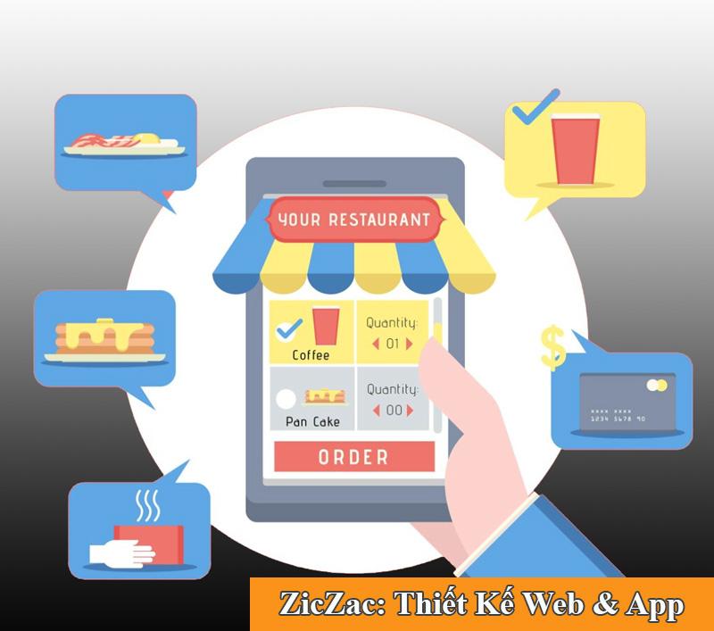 thiết kế app giao đồ ăn giá rẻ