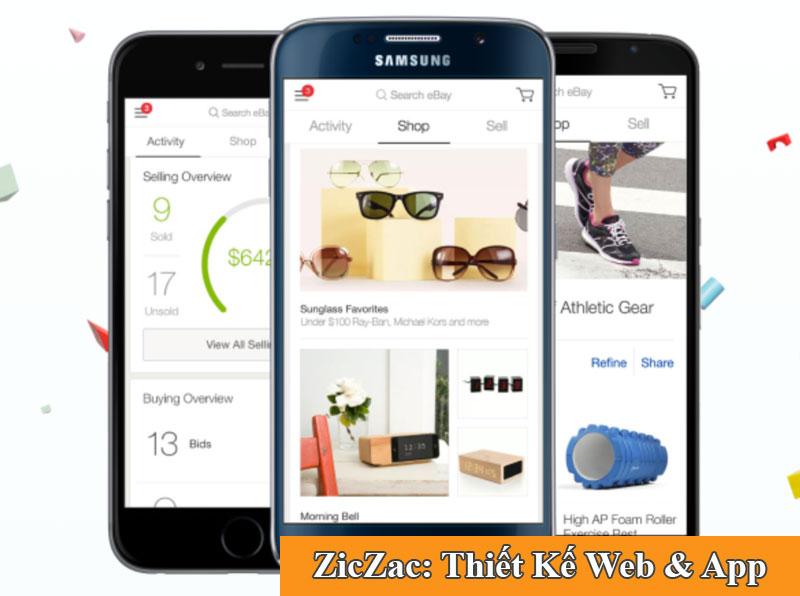 ứng dụng đặt hàng ebay quốc tế