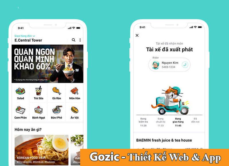thiết kế ứng dụng Baemin chuyên nghiệp