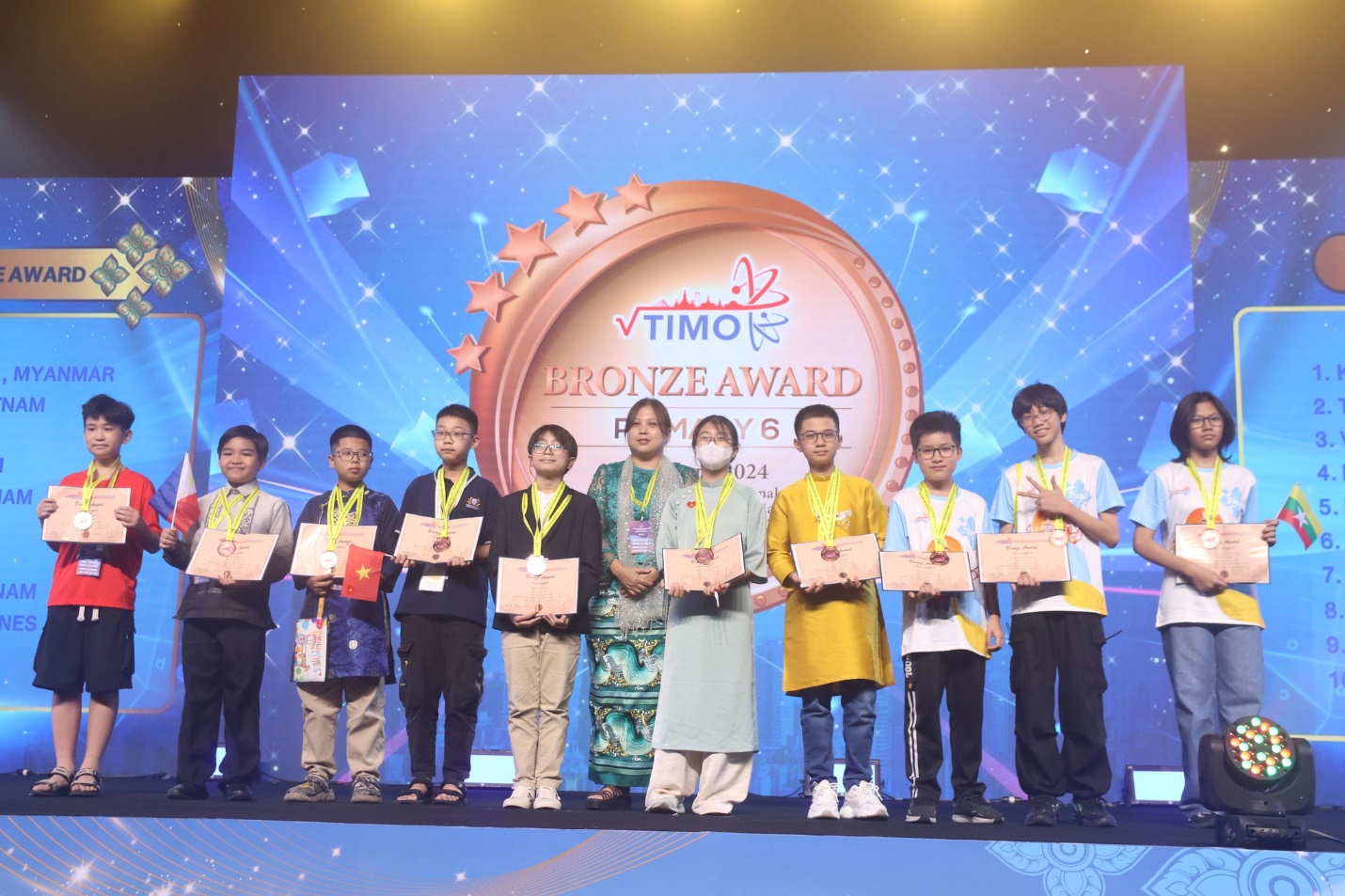 Trao giải cuộc thi Toán quốc tế TIMO